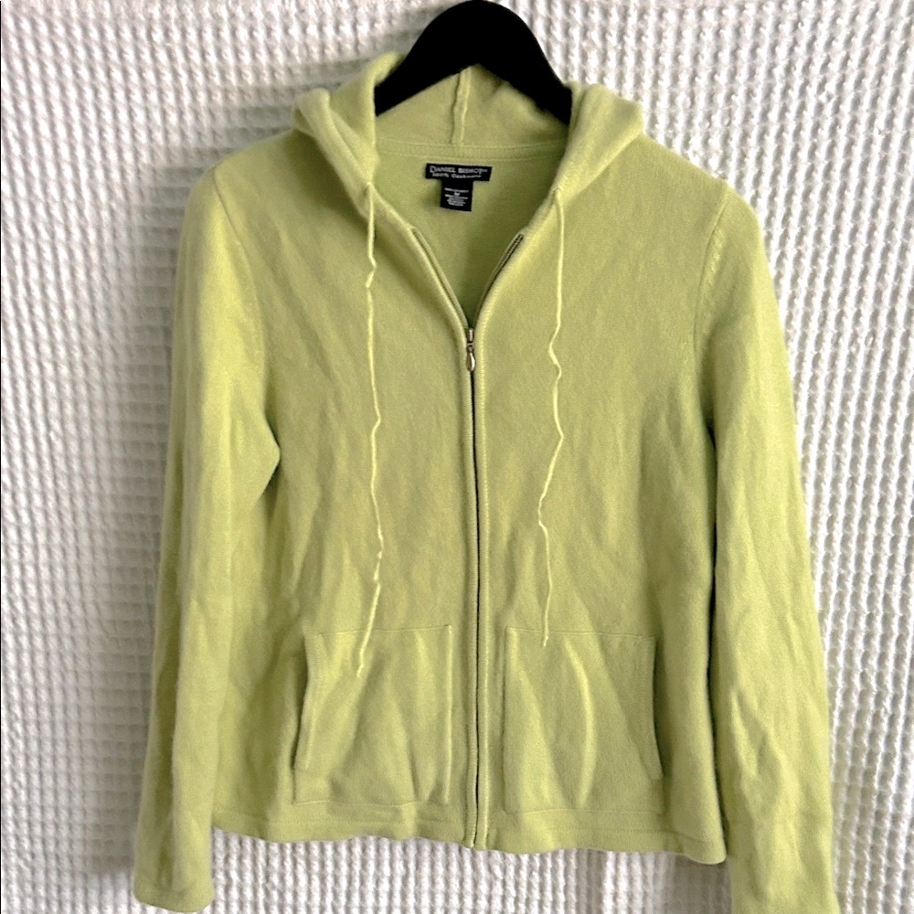 Lime Green Zip-Up Hoodie